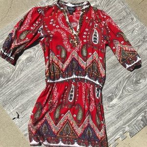 Paisley Dress with metal details